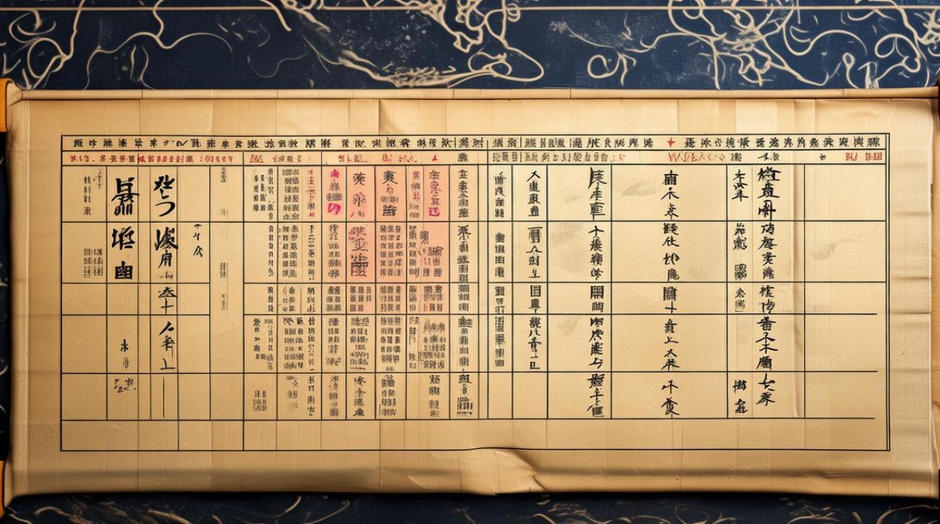 月五行对照表