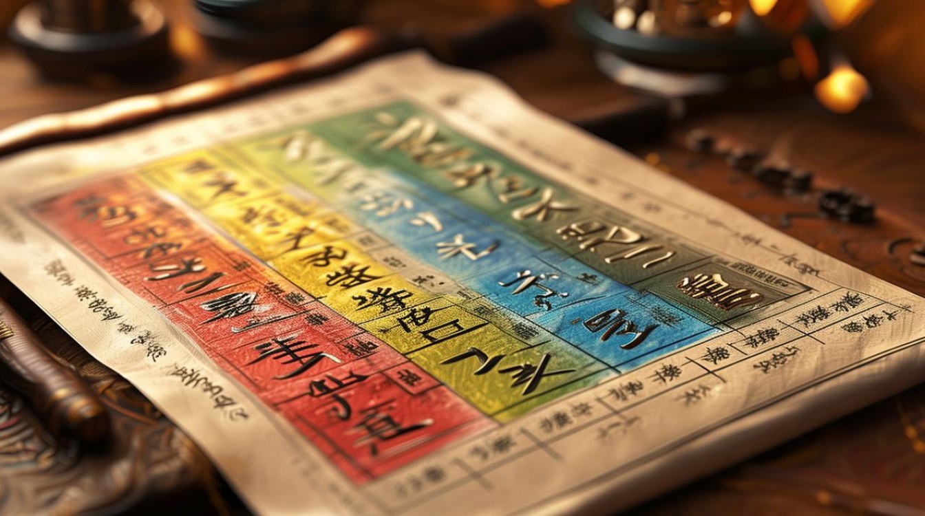 月五行对照表