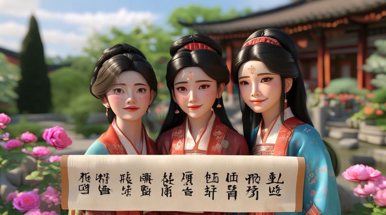 古风闺蜜网名简短三人