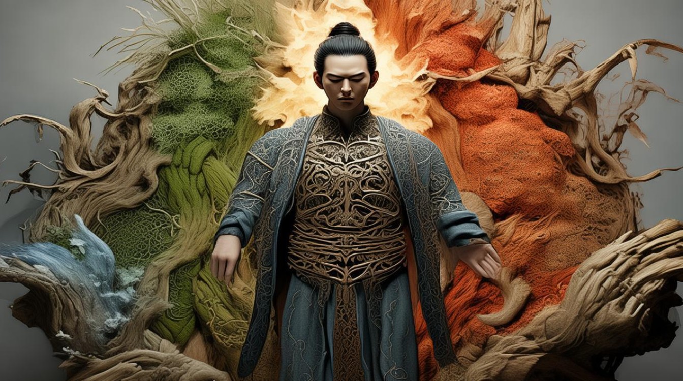 人体与五行图