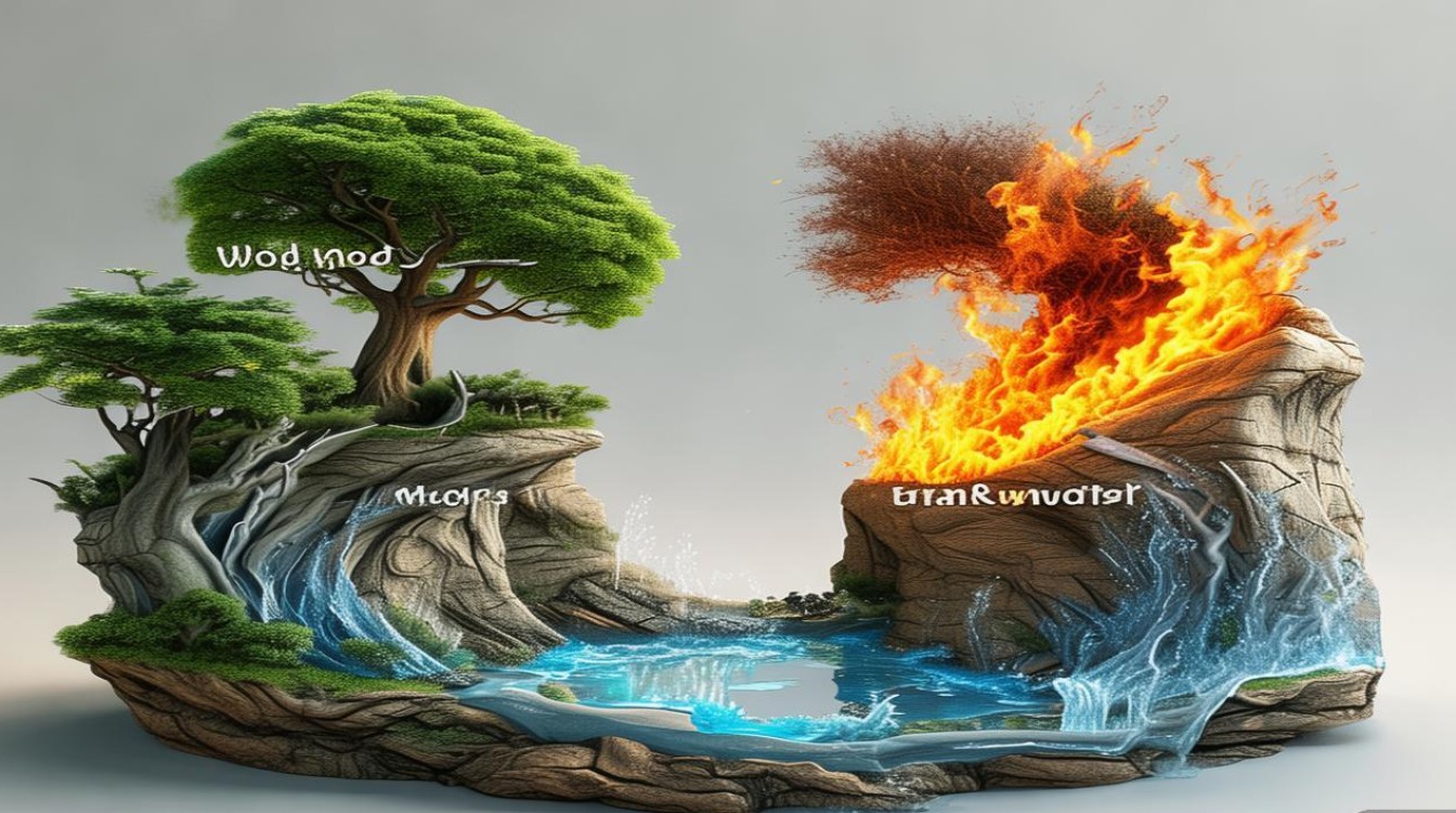 五行的相生相克图