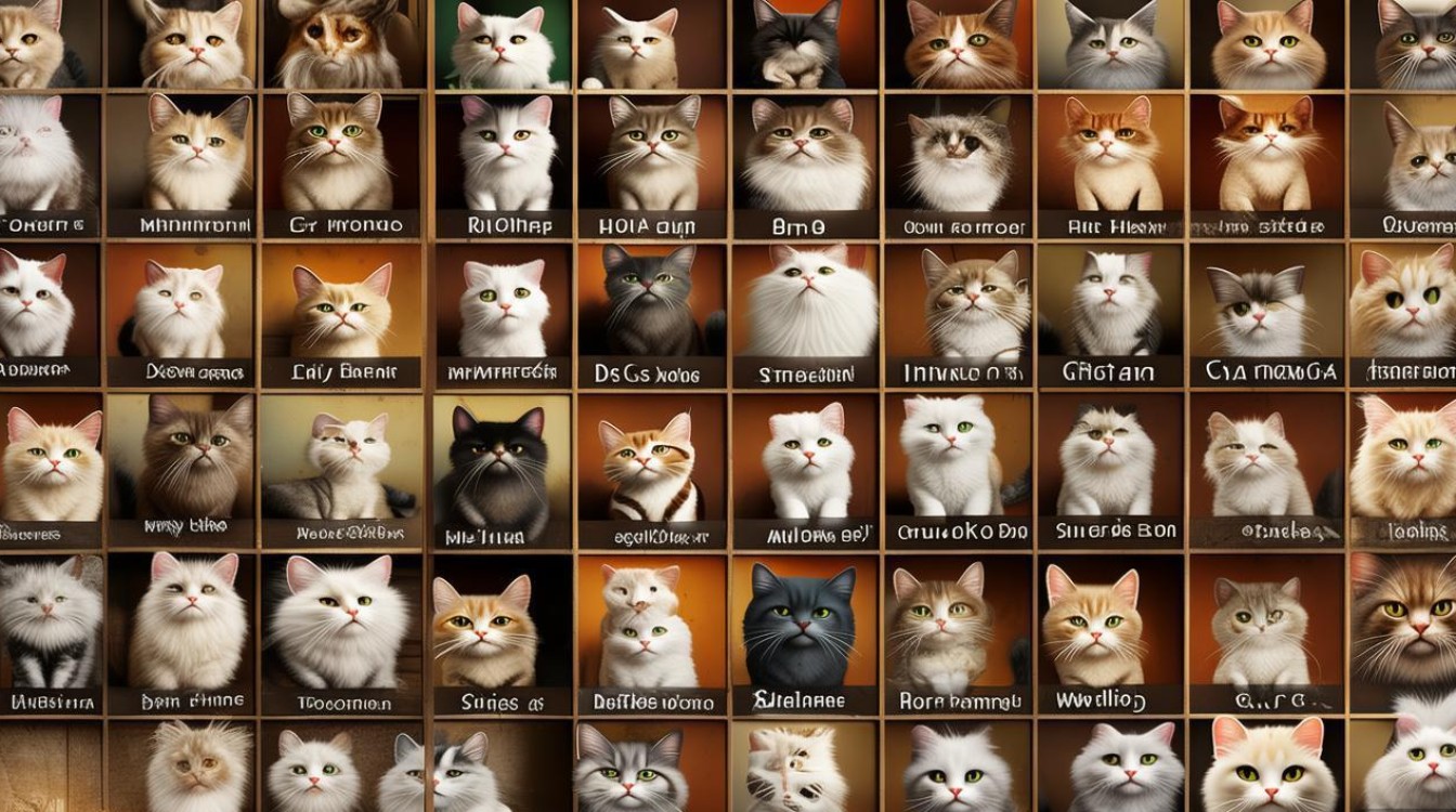 宠物猫英文名字大全
