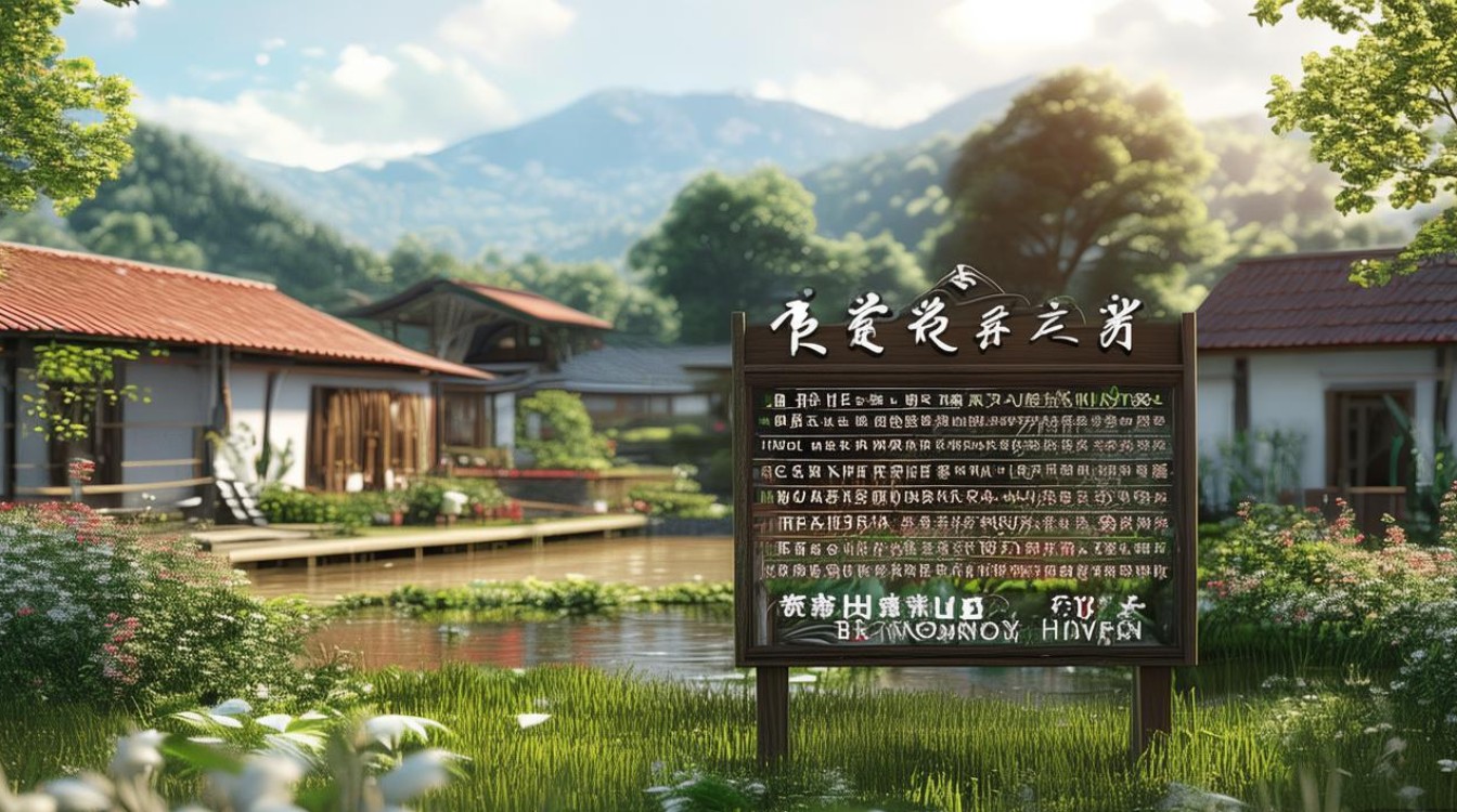 有水农家乐取名字大全