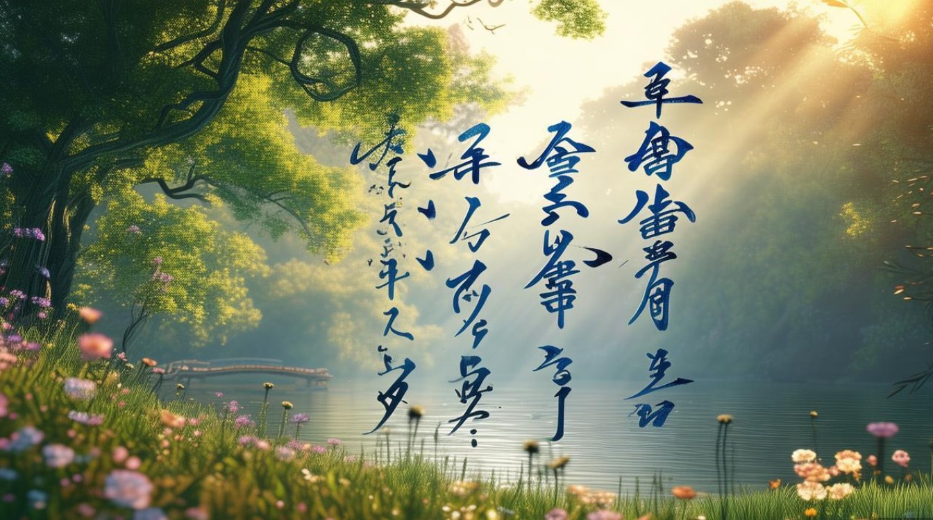 带蓝字诗情画意网名