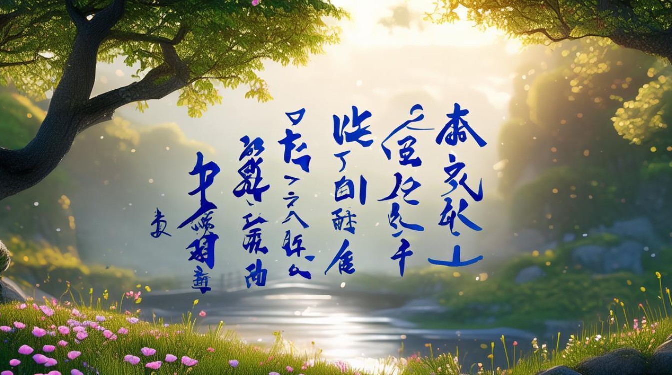 带蓝字诗情画意网名