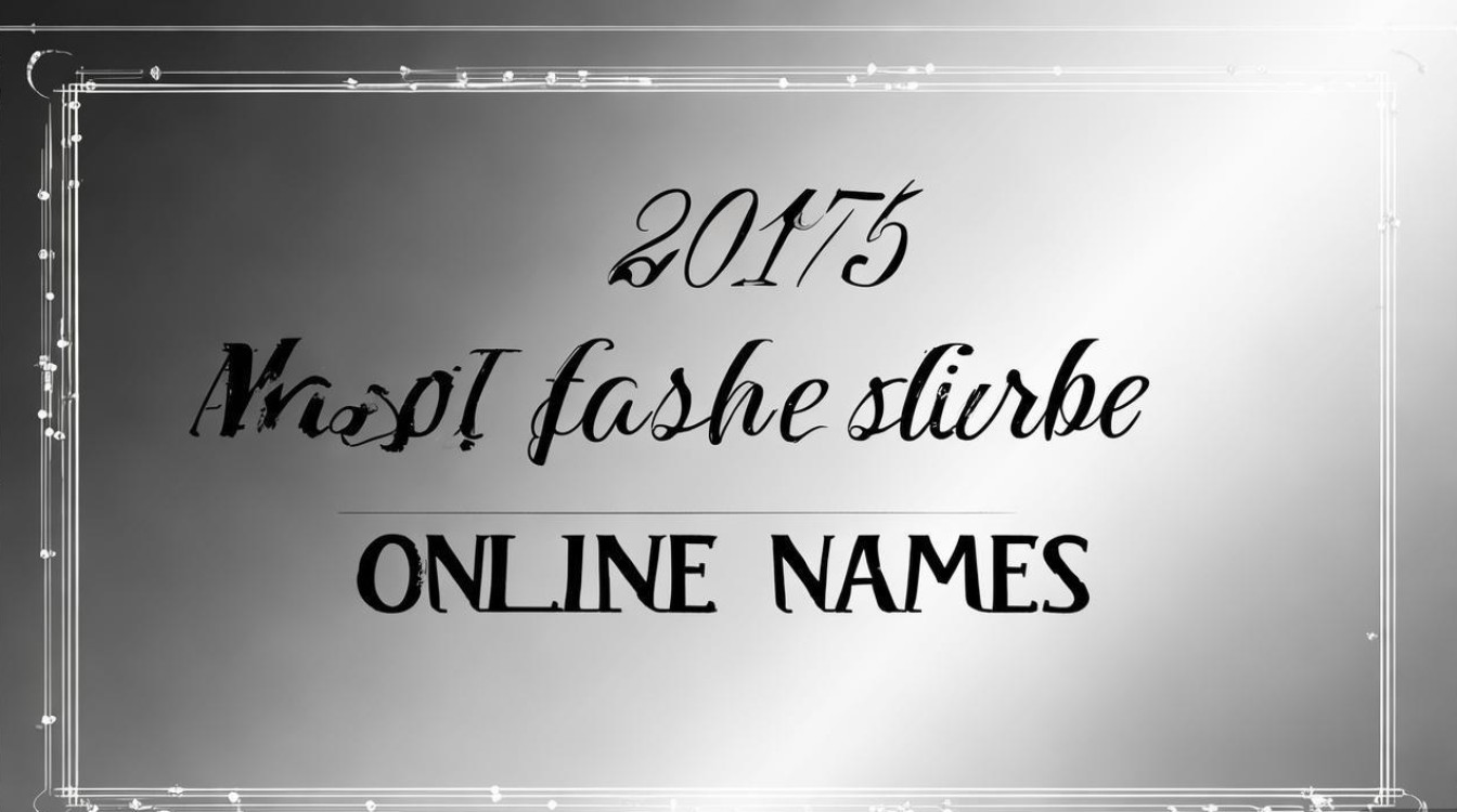 2017年最时尚的网名