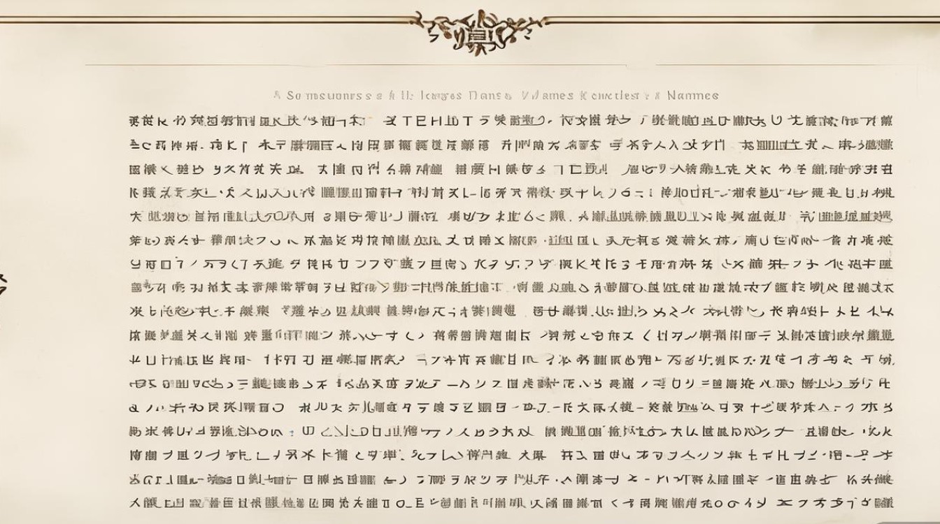 不带姓的名字大全