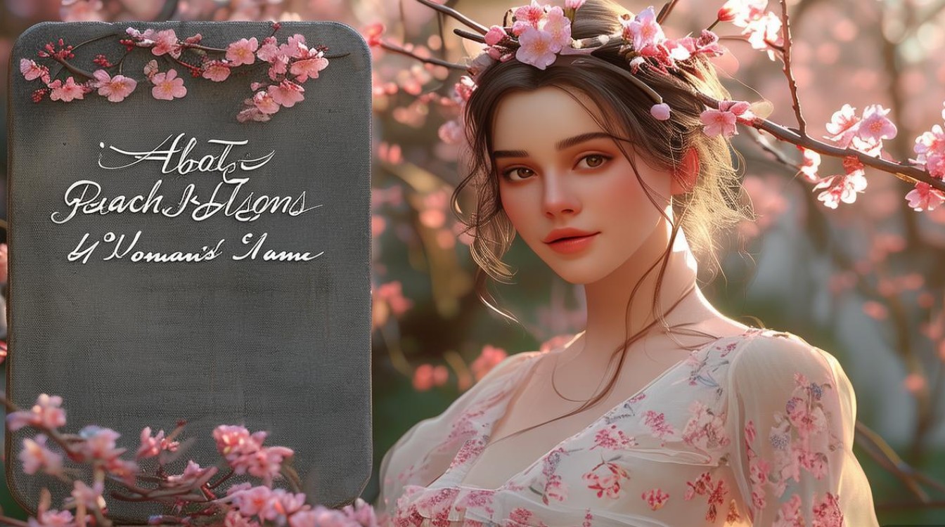 关于桃花的网名女