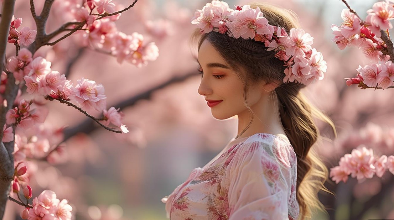 关于桃花的网名女