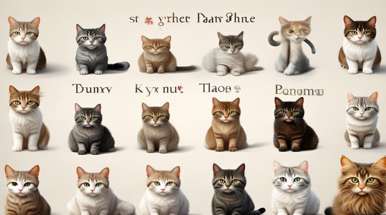 猫咪名字大全英文
